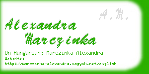 alexandra marczinka business card